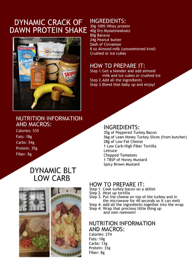 DDT Flexible Dieting Recipe Book